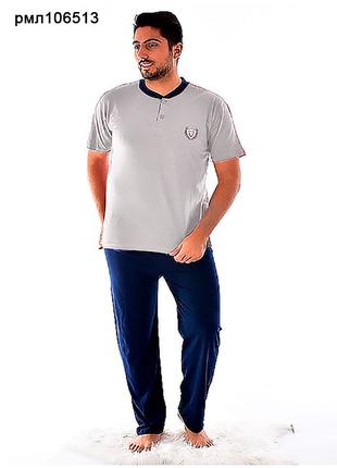 Демисезонная Мужская пижама Турция футболка брюки M L XL 2XL