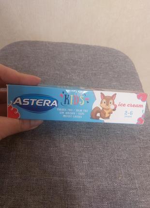 Зубна паста astera kids - морозиво 50г