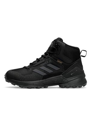 Кроссовки мужские зимние черные adidas terrex swift r gore tex...