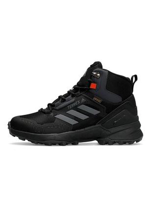 Кросівки чоловічі зимові чорні adidas terrex swift r gore tex ...