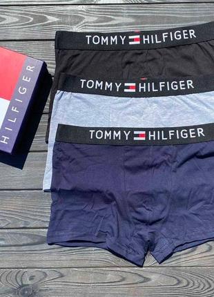 Набір чоловічих трусів боксерів tommy hilfiger 3 штуки комплек...