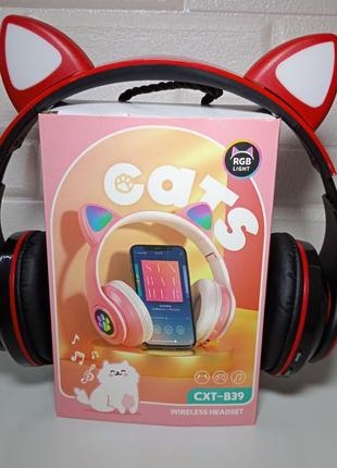 УЦЕНКА! Есть следы клея! Наушники Cat ear CXT-B39 с кошачьими ...