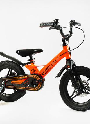 Детский велосипед Corso Revolt 14" магниевая рама, литые диски...