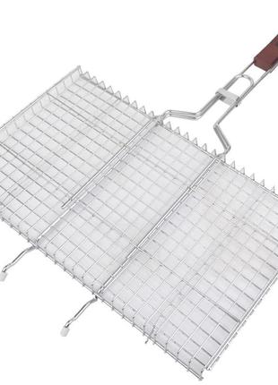 Решетка для гриля двойная grill me bq-022 (44х25 см)