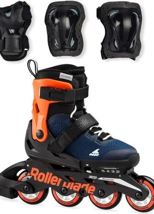 Детские ролики rollerblade combo 2021 с регулируемым размером