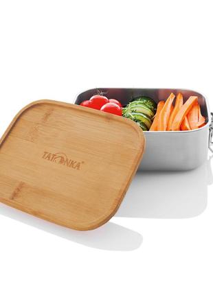 Контейнер для пищи tatonka lunch box i 800 bamboo