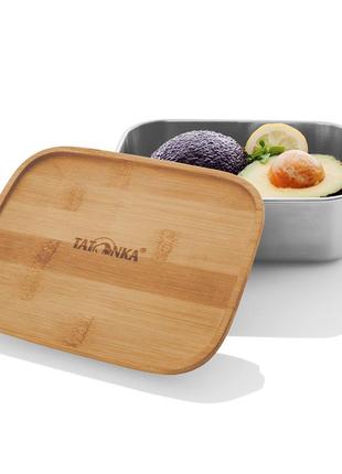 Контейнер для пищи tatonka lunch box i 1000 bamboo