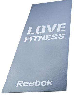 Килимок для йоги reebok 0,4 см сірий
