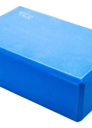 Блок для йоги 4fizjo синий