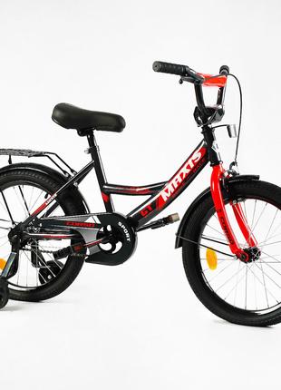 Детский велосипед 18 дюймов "CORSO" MAXIS ручной тормоз, звоно...