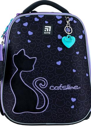 Рюкзак школьный каркасный Kite Education Catsline K24-531M-1