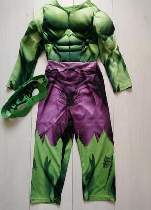 Карнавальний костюм халк marvel hulk з маскою