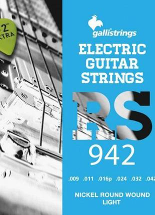 Струни для електрогітари Gallistrings RS942 LIGHT TENSION