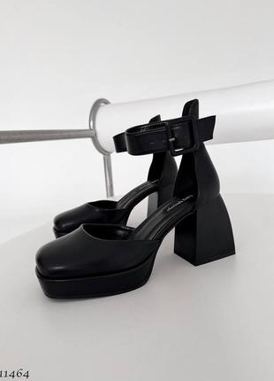 Женские туфли на каблуке черные,белые,беж