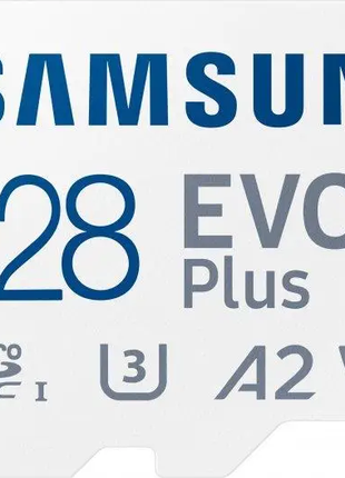 Карта памяти microSD 128 gb Samsung EVO Plus Class 10 + адаптер
