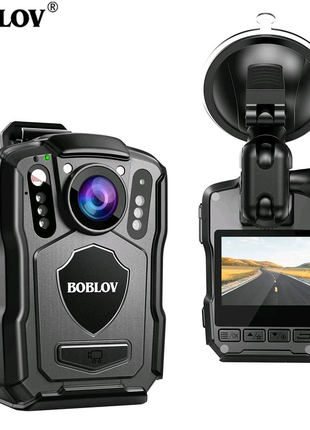 Нагрудний відеореєстратор BOBLOV M5 128GB 2K 1440P міні камера
