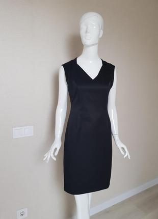 Стильное брендовое базовое черное платье zara