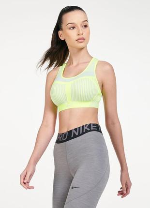 Nike women's phenom flyknit sports bra щільний спортивний топ бра