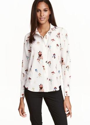 Женская блузка блузка, рубашка-рубашка h&amp;m с катами