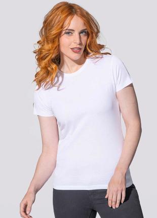 Жіноча футболка JHK, Lady Comfort, біла, розмір ХL, бавовна, к...
