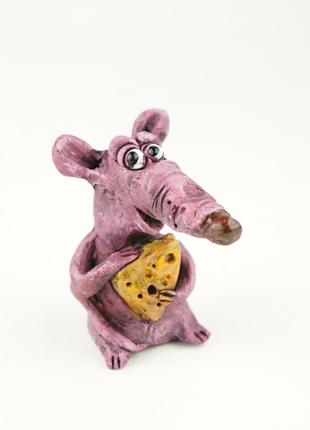 Крыса фигурка в виде крыс с сыром rat figurine