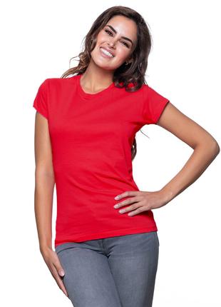 Женская футболка JHK, Lady Comfort, красная, размер S, хлопок,...