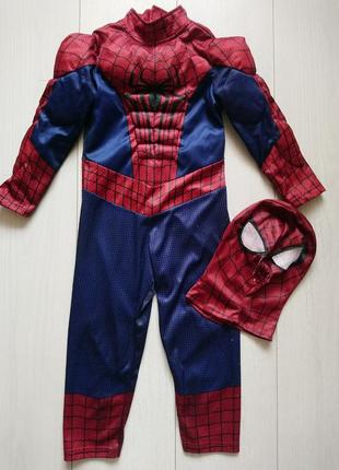 Карнавальный костюм спайдермен spider man marvel с маской
