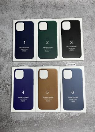 Чехол Apple Leather Case MagSafe + Animation Full Size 12 Pro ...