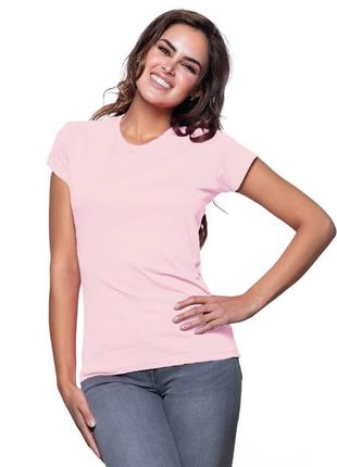 Жіноча футболка JHK, Lady Comfort, рожева, розмір XL, бавовна,...