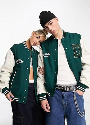 Куртка dickies бомбер із нашивками 127358891 green