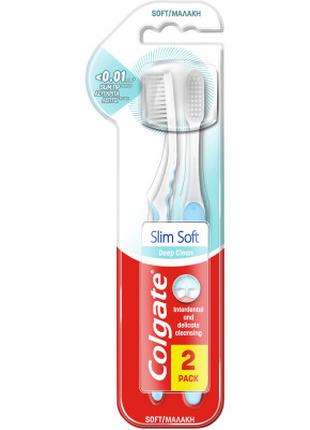 Зубная щетка Colgate Slim Soft для защиты десен 2 шт. (8714789...