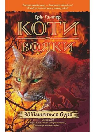 Мировой бестселлер книга коты-воины поднимается буря 4 (на укр...