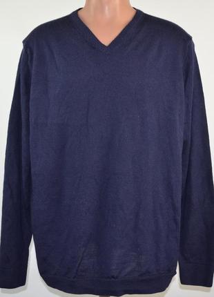 Шерстяной, фирменный свитер f&f (3xl) 100% шерсть.