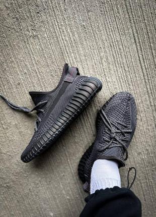 Мужские кроссовки adidas yeezy boost 350 v2 black reflective