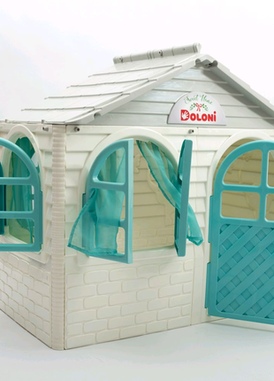 Детский игровой пластиковый домик со шторками "Doloni"  (02550...