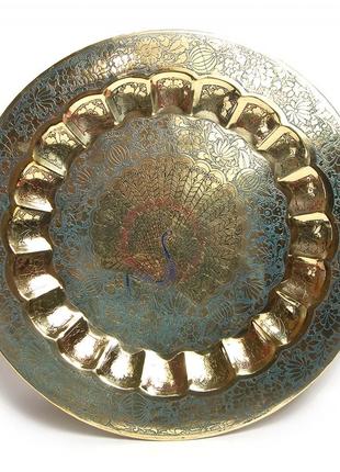 Тарелка бронзовая настенная (43,5 см)