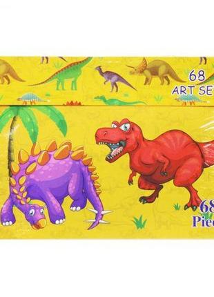 Уценка. набор для творчества "динозавры", 68 элементов - один ...