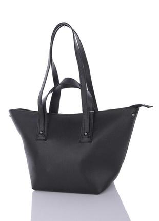 Жіноча сумка чорна сумка трансформер чорна сумочка