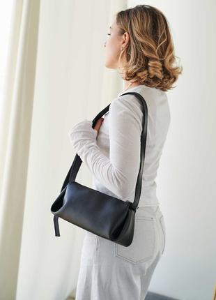Жіноча сумка чорна сумка кросбоді чорна сумочка