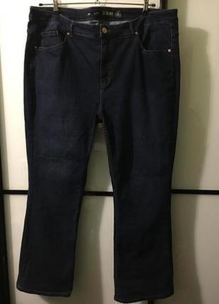 Стильные стретчевые джинсы bootcut🍃большой размер