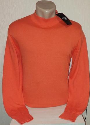 Шикарный оранжевый свитер boohoo man made in bangladesh с бирк...
