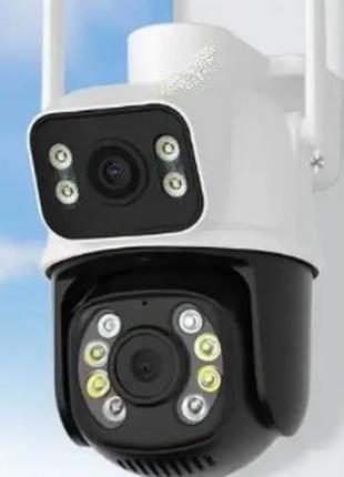 Уличная поворотная WIFI камера наблюдения Besder A8BQ 8MP с 2 ...