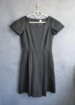 Шерстяное платье темно-серое gap