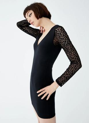 Новое черное женское платье pull &amp; bear