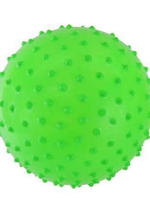 Детский Мячик с шипами MB0109 резиновый 10 см, 28 грамм (Зеленый)