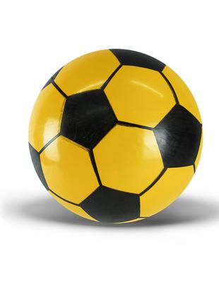 Детский Мячик "Футбольный" RB0689 резиновый, 60 грамм (Желтый)
