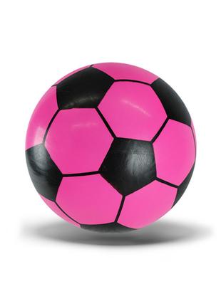 Детский Мячик "Футбольный" RB0689 резиновый, 60 грамм (Розовый)