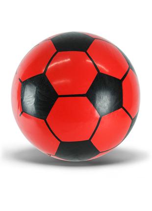 Детский Мячик "Футбольный" RB0689 резиновый, 60 грамм (Красный)