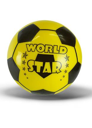 Мячик детский "Футбольный" RB1307 маленький, 16 см (Желтый)