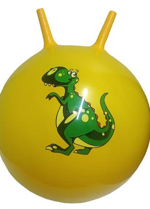 Мяч для фитнеса B5503 рожки 55 см, 450 грамм (Желтый)